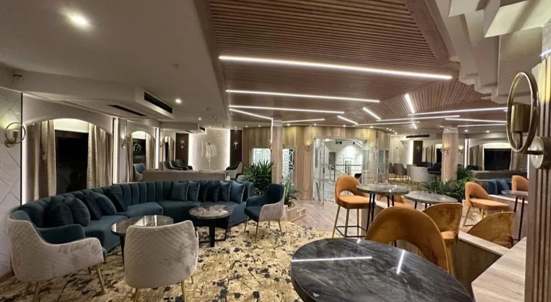 Lounge aboard the Royal Beau Rivage Nile cruise